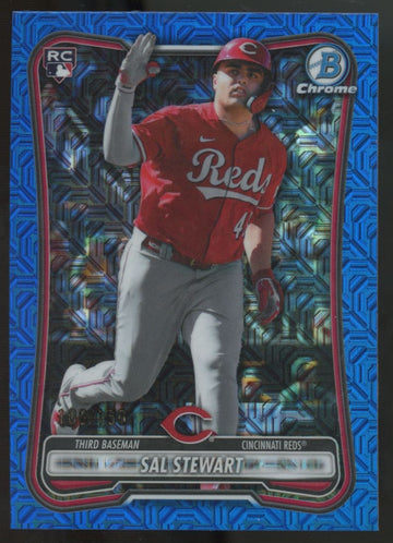 2026 Bowman Chrome Mega Sal Stewart RC Blue Refractor /150 #6