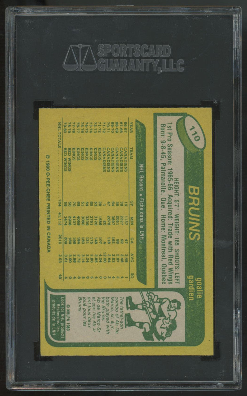 1980-81 O-Pee-Chee Rogatien Vachon #110 SGC 9