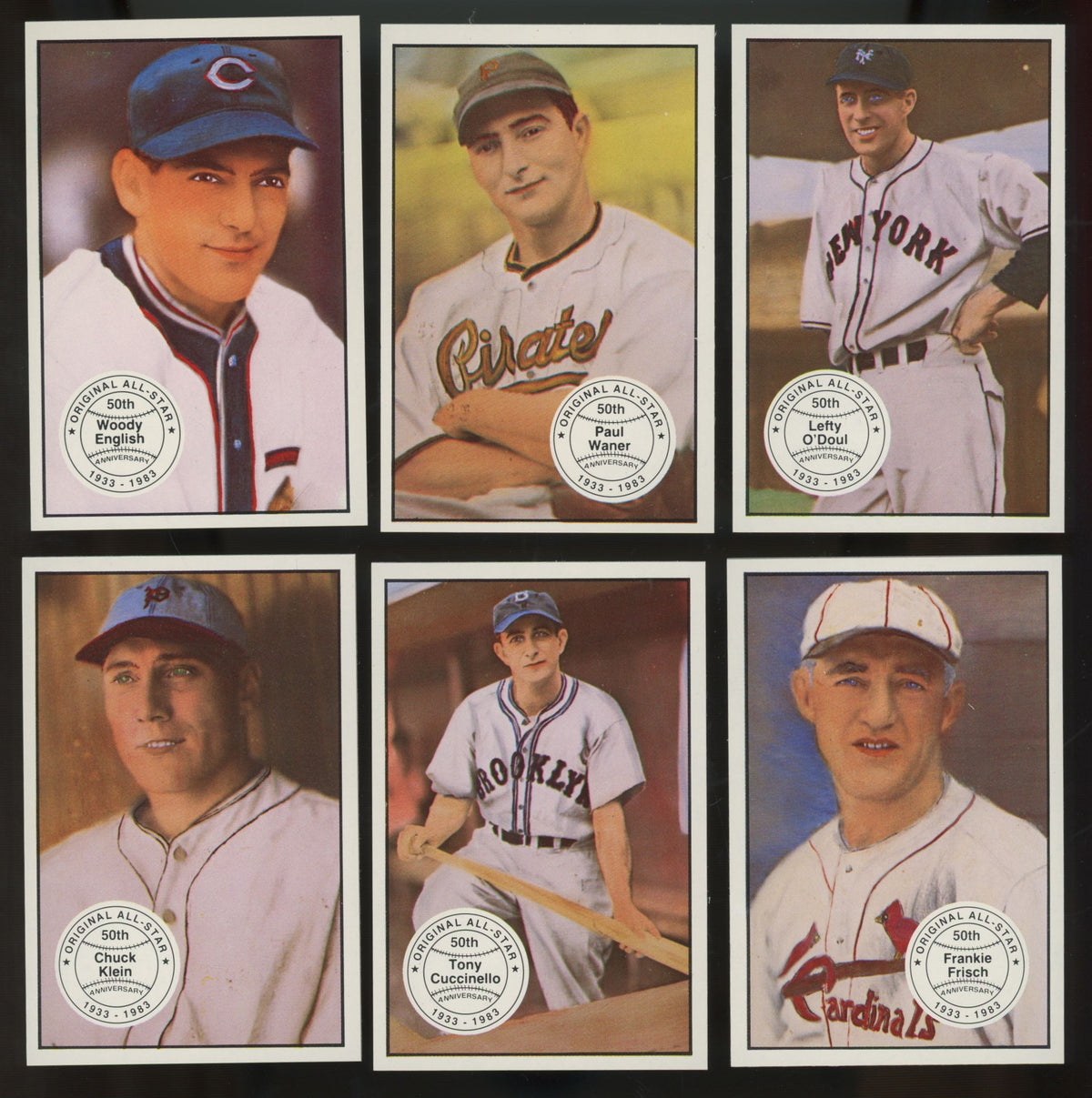 1983 Big League Collectibles Original All Star Baseball Complete Set (40/40) "A"