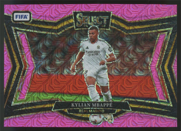 2024-25 Panini Select FIFA Kylian MBappe Field Level Pink Mojo /299 #209