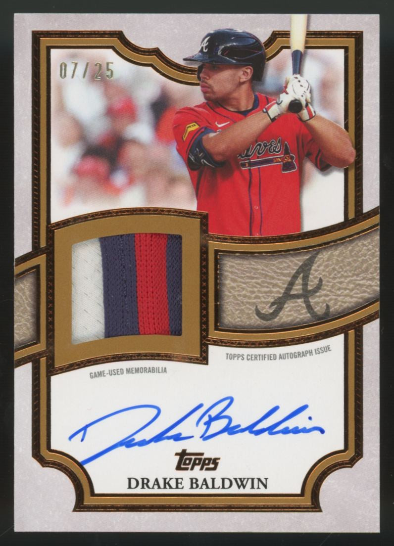 2026 Topps Series One Drake Baldwin Flagship Patch Auto Bronze /25 #TFAP2-DB