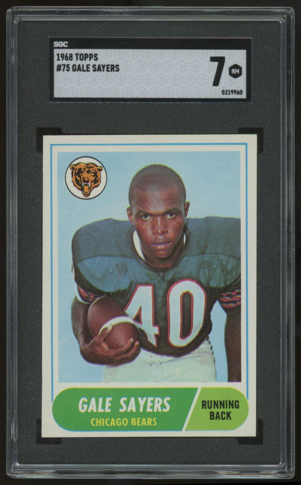 1968 Topps Gale Sayers #75 SGC 7
