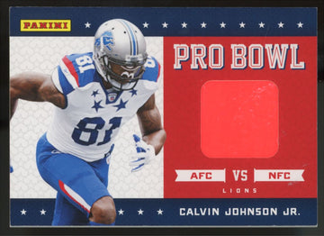 2011 Panini Black Friday Calvin Johnson Pro Bowl Materials Pylon Patch #PBCJ