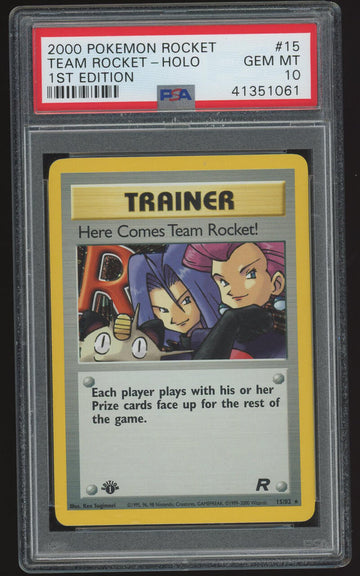 2000 Pokemon Rocket  Team Rocket  Holo 1st Edition  #15 PSA 10 Gem Mint
