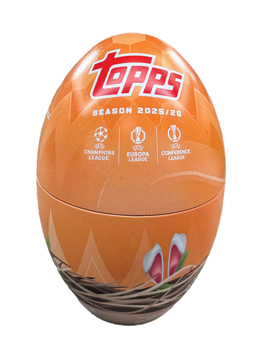 2025/26 Topps UEFA Club Competitions Soccer Holiday Tin