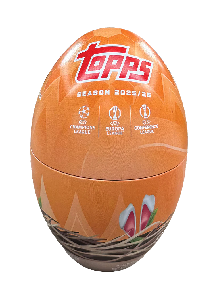 2025/26 Topps UEFA Club Competitions Soccer Holiday Tin