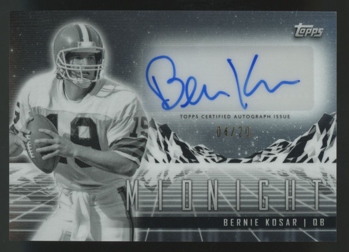 2024 Topps Midnight Bernie Kosar Horizon Equinox Auto /20 #HZS-BK