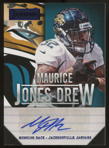 2013 Playbook Maurice Jones-Drew Auto Blue /25 #54
