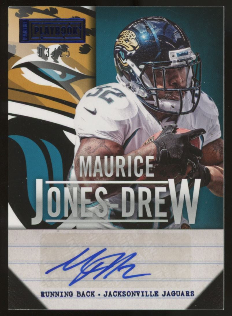 2013 Playbook Maurice Jones-Drew Auto Blue /25 #54