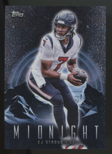2024 Topps Midnight CJ Stroud Winter Solstice /35 #39