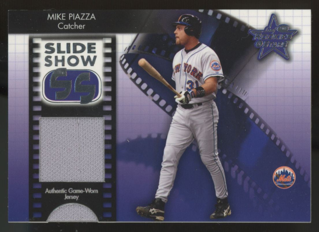 2002 Leaf Rookies & Stars Mike Piazza Slide Show Patch /25 #SS-19