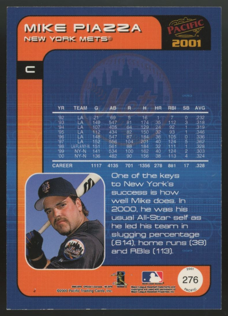 2001 Pacific Mike Piazza Premiere Date /36 #276