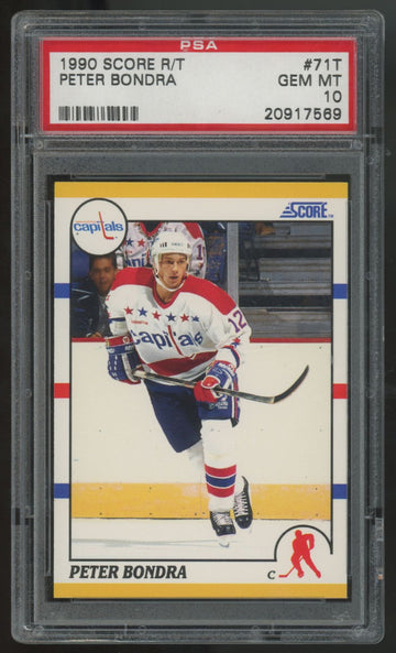 1990-91 Score Rookie & Traded Peter Bondra RC #71T PSA 10