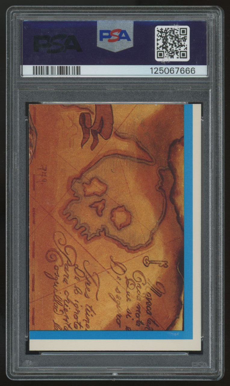 1985 The Goonies One-Eyed Willie Stickers #10 PSA 8