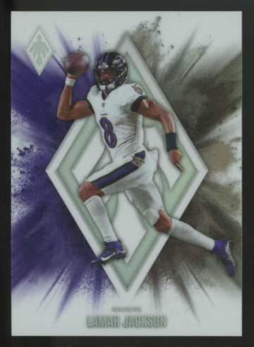 2025 Panini Phoenix Lamar Jackson Color Blast SSP #16