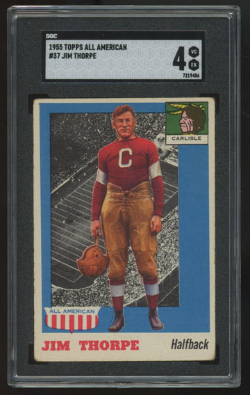 1955 Topps All American Jim Thorpe #37 SGC 4