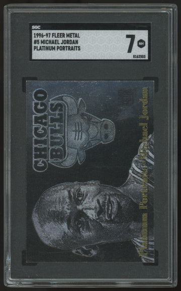 1996-97 Fleer Metal Michael Jordan Platinum Portraits #5 SGC 7