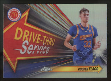 2024 Topps Chrome McDonald's Cooper Flagg Drive-Thru Service Refractor #DTS-COF