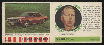 1968 American Oil Bart Starr / Camaro Winner's Circle Panel