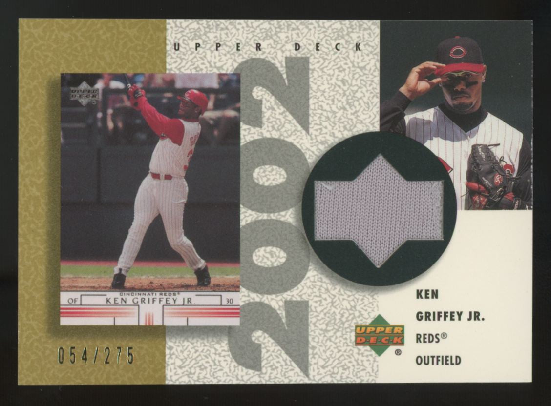 2002 Upper Deck Authentics Ken Griffey Jr. Retro Gold Patch /275 #R-KG