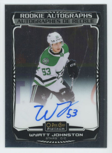 2022-23 O-Pee-Chee Platinum Wyatt Johnston RC Auto #R-WJ