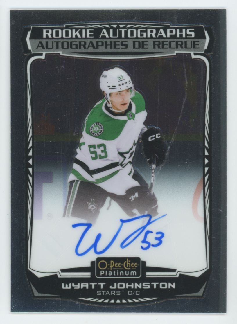 2022-23 O-Pee-Chee Platinum Wyatt Johnston RC Auto #R-WJ