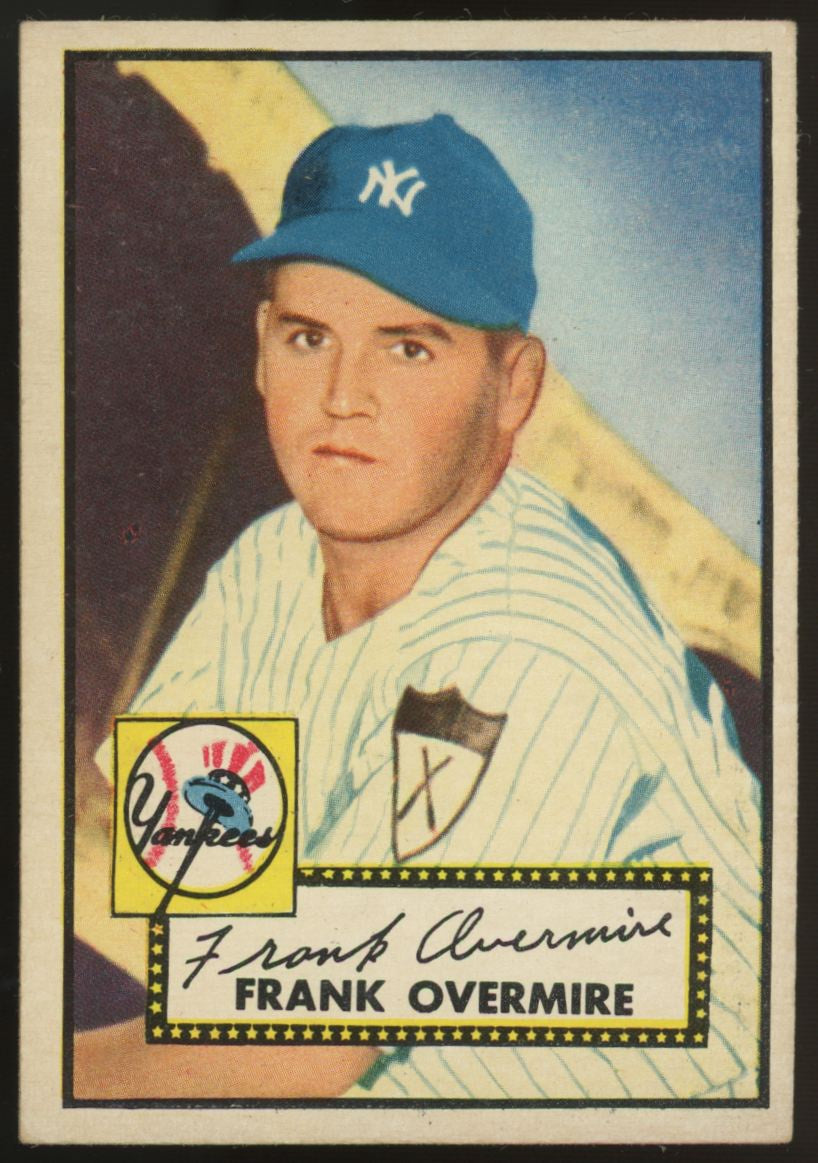 1952 Topps Frank Overmire #155 EX