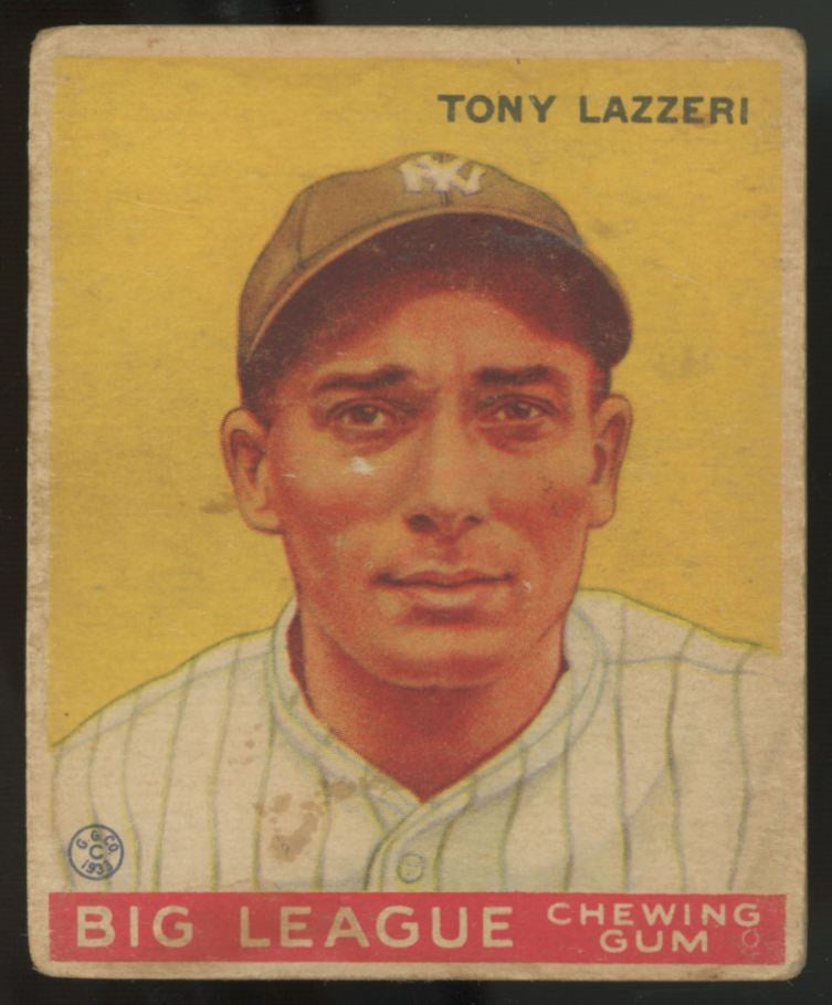 1933 Goudey Tony Lazzeri #31 Good "A"