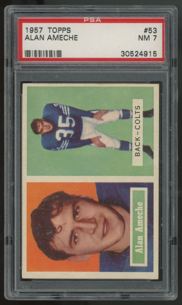 1957 Topps Alan Ameche #53 PSA 7