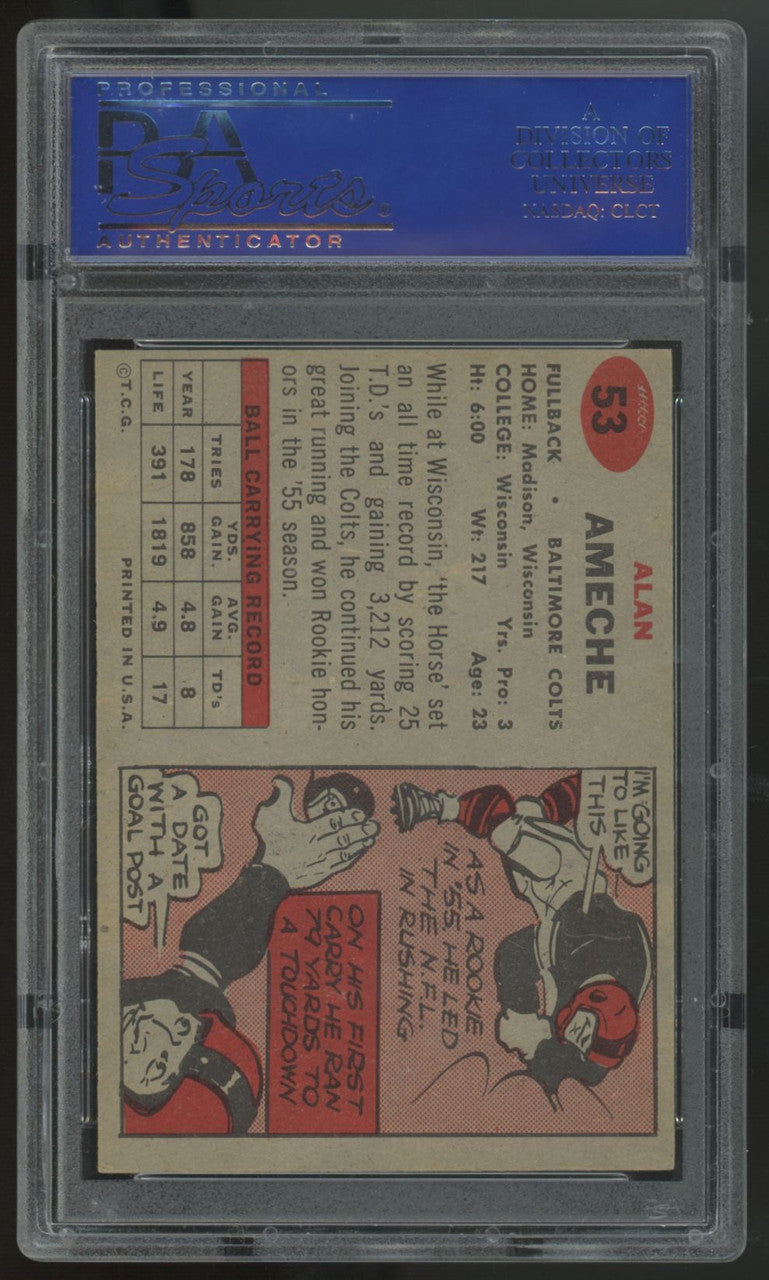 1957 Topps Alan Ameche #53 PSA 7