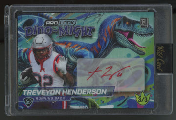 2025 Wild Card Alumination TreVeyon Henderson RC Dino-Might Auto /3 #DMPRAP1-THA