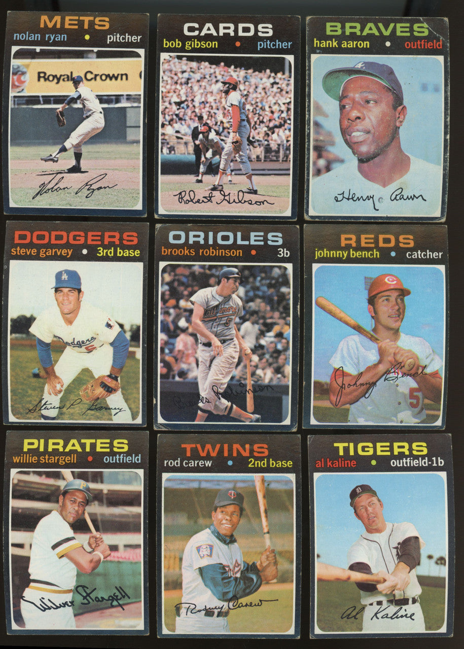 1971 Topps Baseball Series 1-4 Near Complete Set (522/523) VG-EX "B"