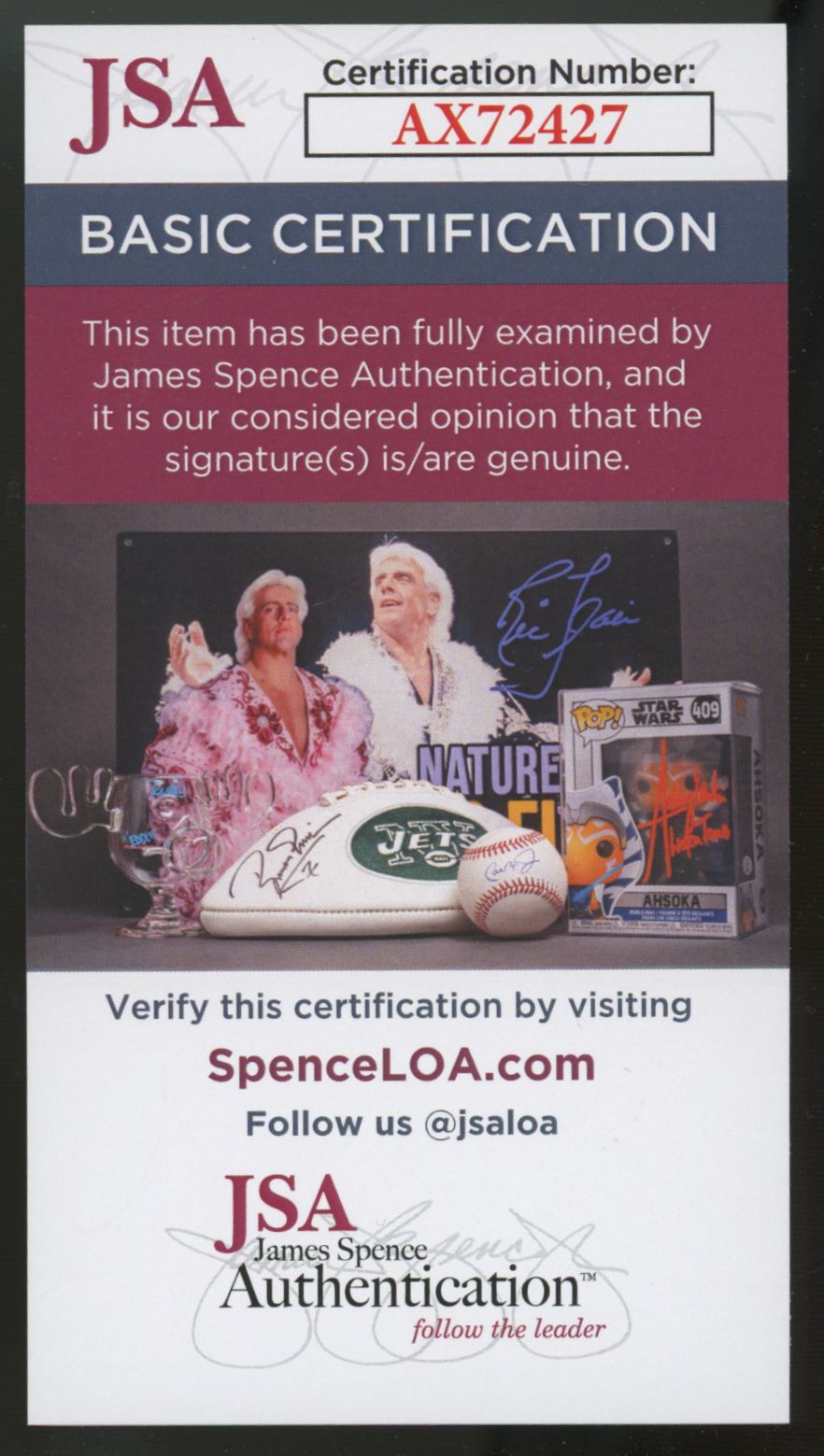 Judy Johnson Signed Autographed Index Card JSA Authentic