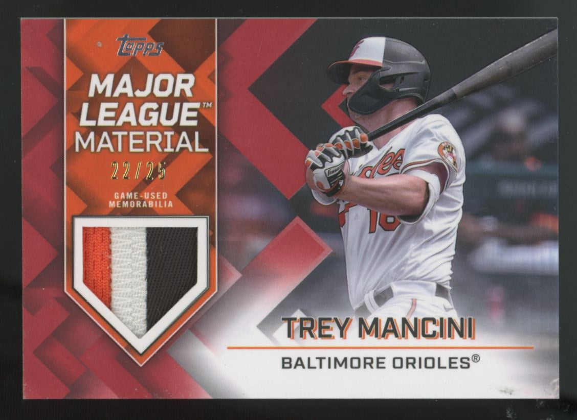 2022 Topps Series Two Trey Mancini Red Major League Materials Patch /25 #MLM-TM