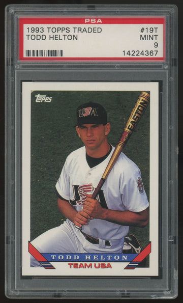 1993 Topps Traded Todd Helton RC Team USA #19T PSA 9