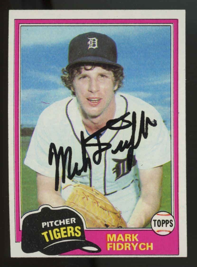 1981 Topps Mark Fidrych #150 Signed Auto JSA