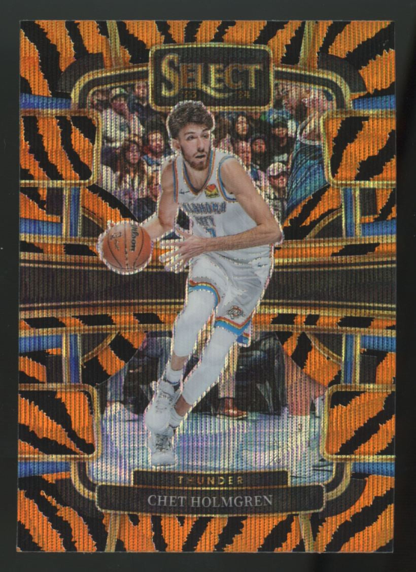 2023-24 Panini Select Chet Holmgren Concourse Tiger Prizm SSP #41