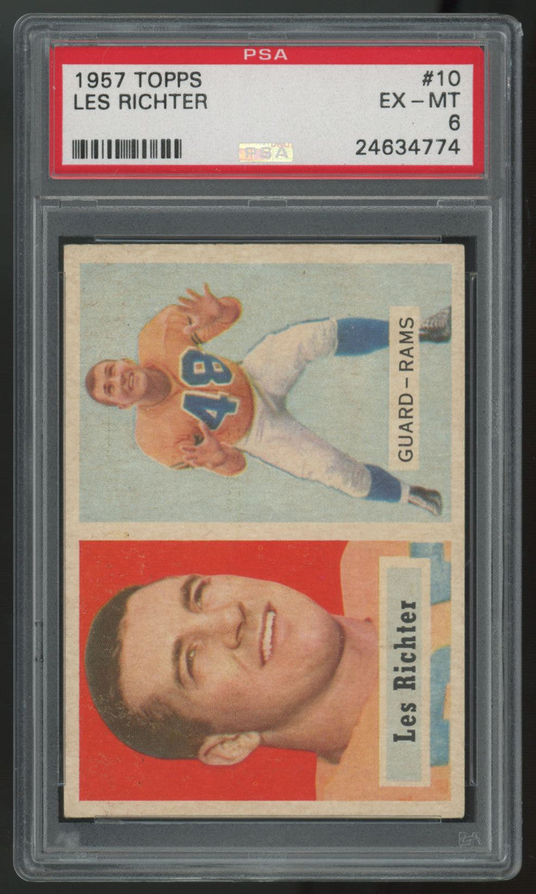 1957 Topps Les Richter #10 PSA 6