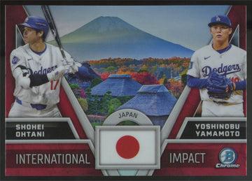 2024 Bowman Chrome Ohtani/Yamamoto International Impact #II-1 "A"