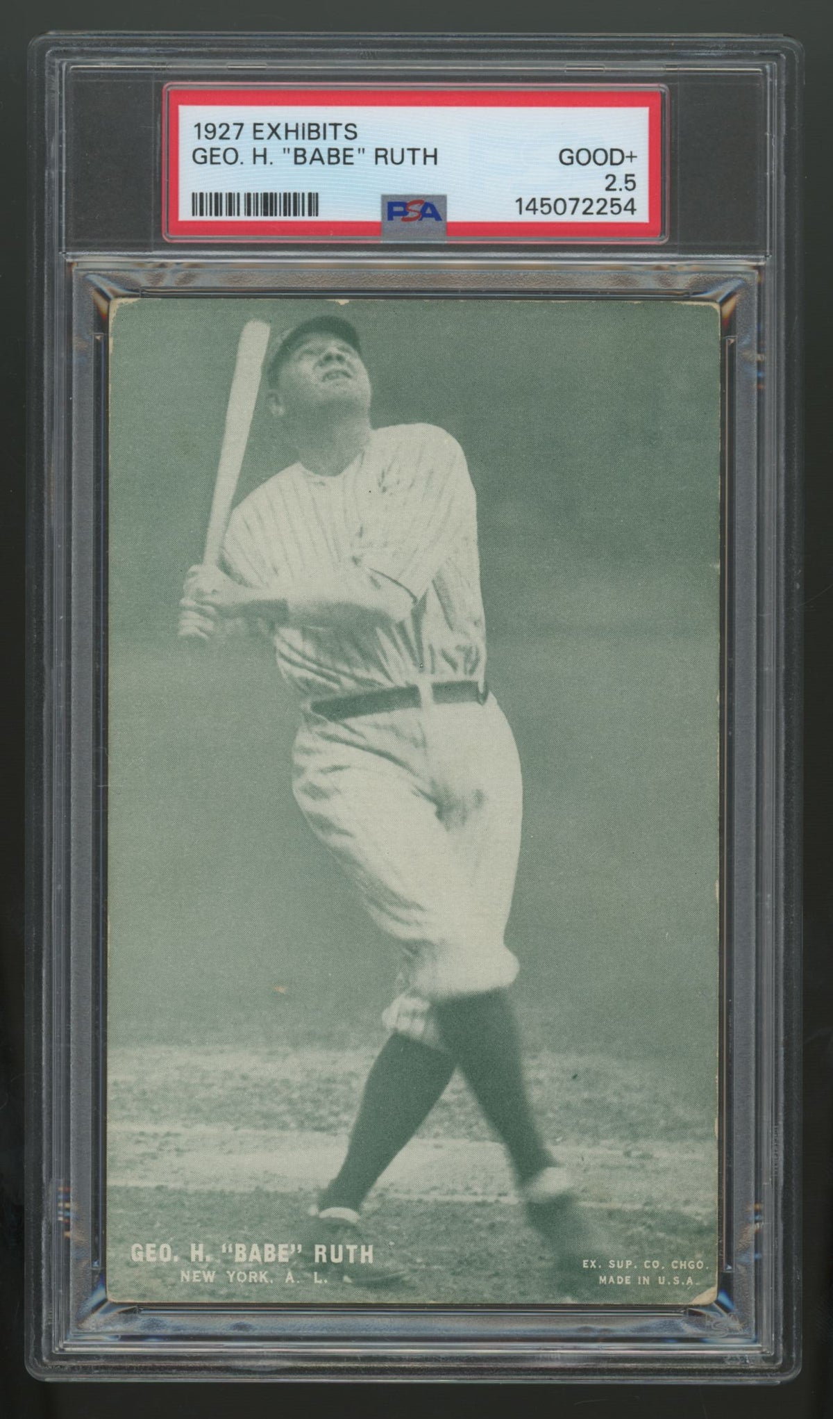 1927 Exhibits Babe Ruth PSA 2.5