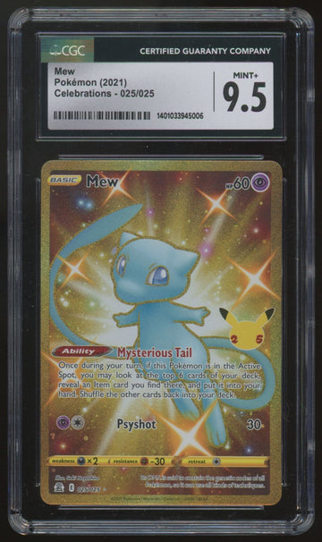 2021 Pokemon Mew Celebrations Full Art #025 CGC 9.5