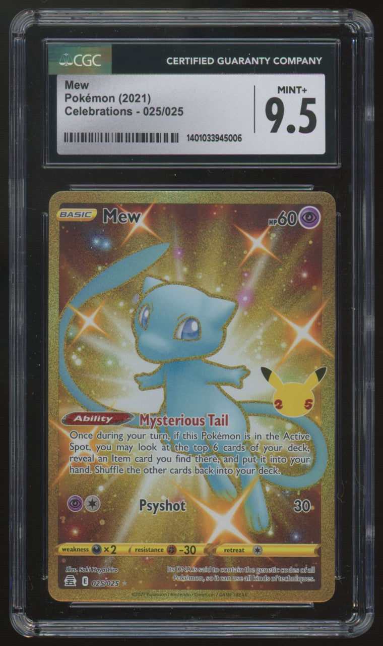 2021 Pokemon Mew Celebrations Full Art #025 CGC 9.5