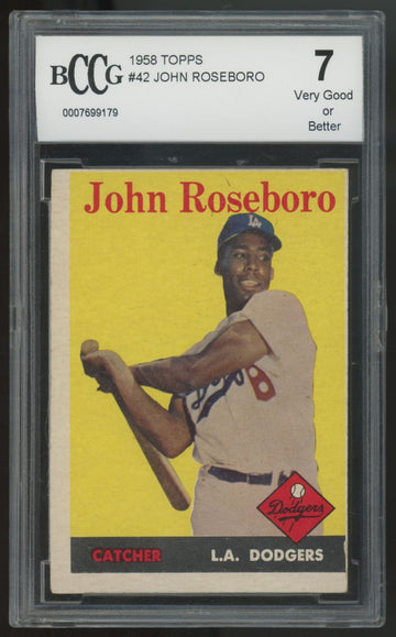 1958 Topps John Roseboro RC #42 BCCG 7