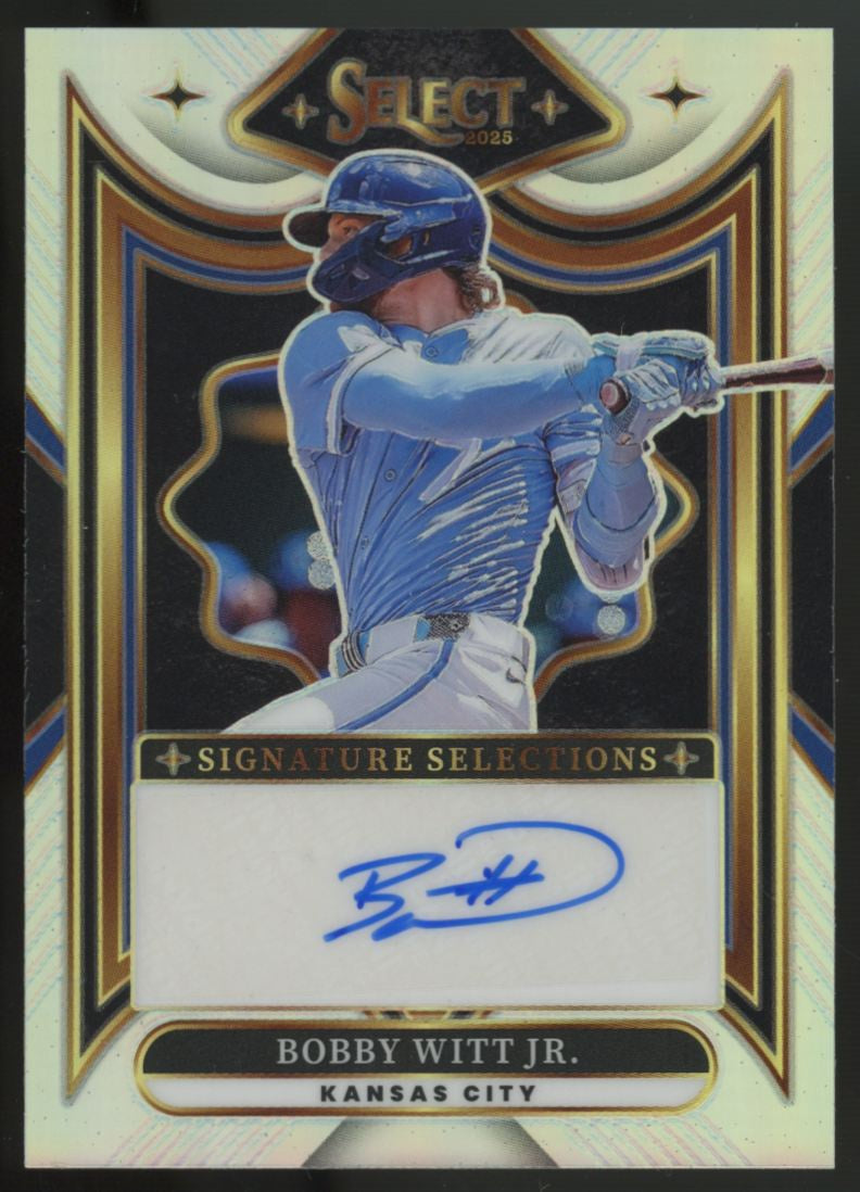 2025 Panini Select Bobby Witt Jr Signature Selections Silver Auto #SS-BW