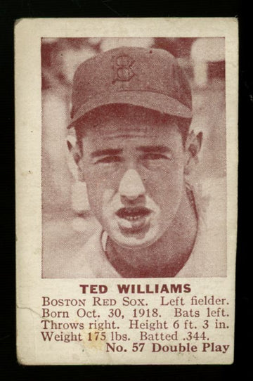 1941 Double Play Ted Williams Trimmed