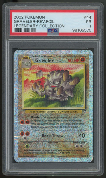 2002 Pokemon Graveler Legendary Collection Reverse Holo #44 PSA 1