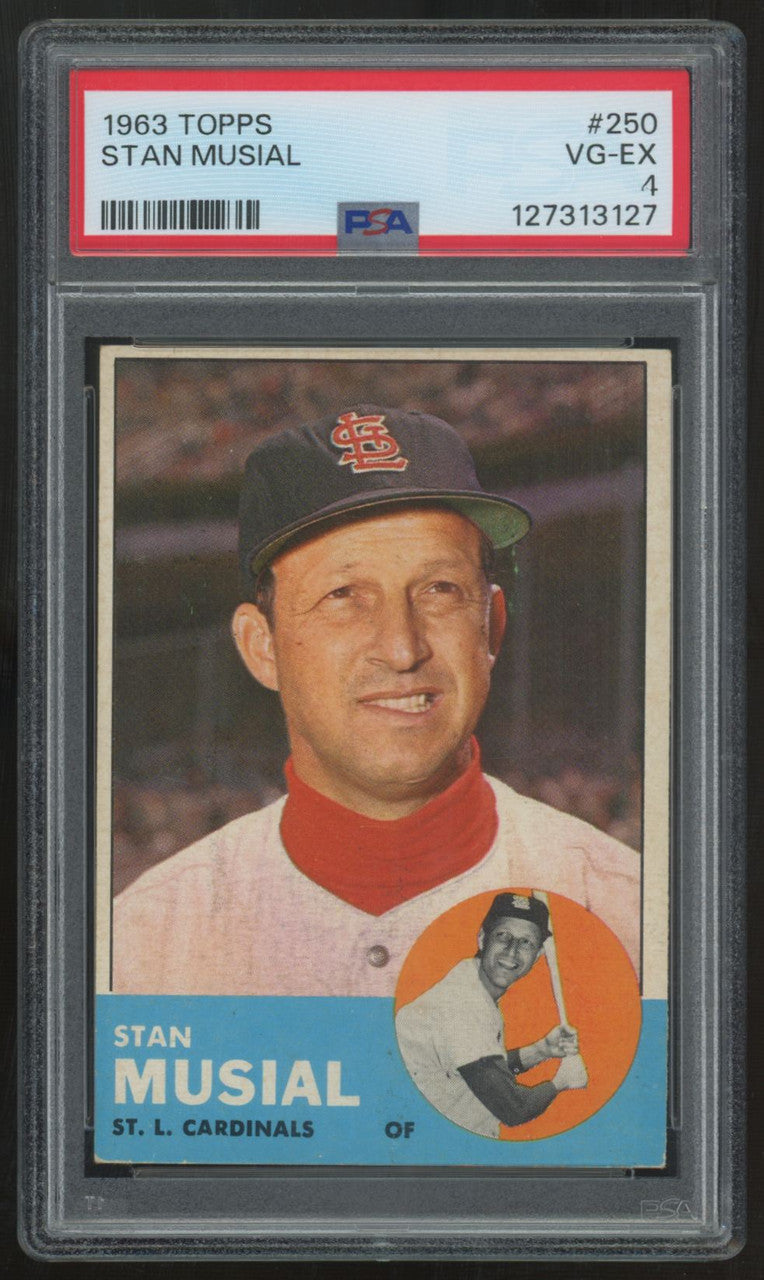 1963 Topps Stan Musial #250 PSA 4 *127