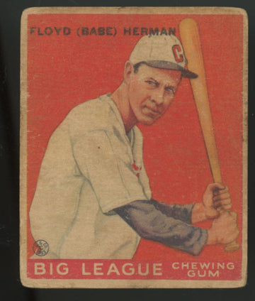 1933 Goudey Floyd "Babe" Herman #5 Poor
