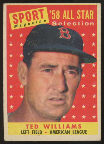 1958 Topps Ted Williams All Star #485 EX