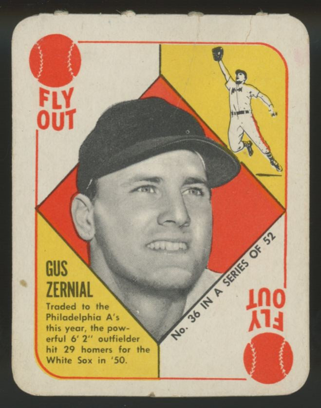 1951 Topps Red Back Gus Zernial #36 Fair
